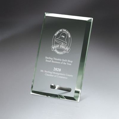 Premium Standing Jade Glass Tablet (Small)