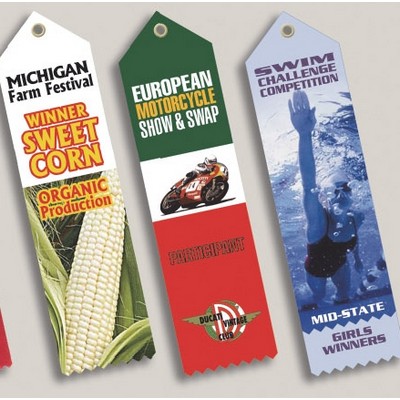 Custom Pinked Sublimated Award Ribbon (2" x 6")
