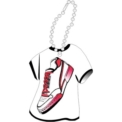 Sneaker Promotional Line T-Shirt Key Chain w/ Black Reverse (3 Square Inch)