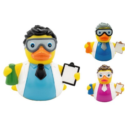 Rubber Whacky Scientist Duck