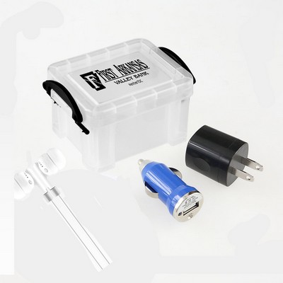 iPosh 4 Piece USB Power Charger Set