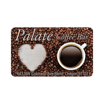 Rectangle Sticker | Round Corners | 1 1/2" x 2 1/2" | White Static | Static Back | Digital