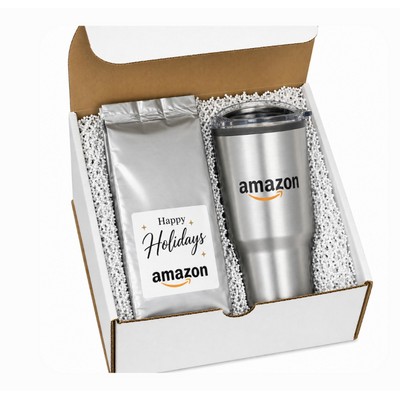 Ground Coffee & Stainless 20 oz Tumbler Gift Box Set