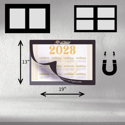 Customizable Magnetic Lift Top Window Counter Mat – Premium Non-Skid Backing (13"x19"x1/8")