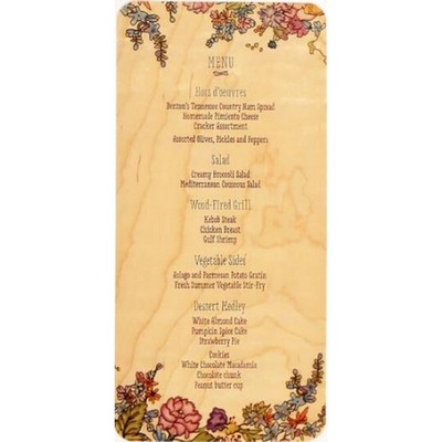 Solid Hardwood Menus