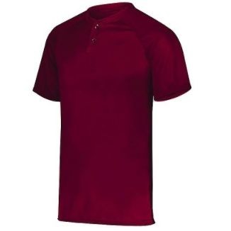 Augusta® Youth Attain Two-Button Wicking Baseball Jersey