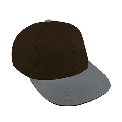 Two Tone Twill Self Strap Lowstyle Hat