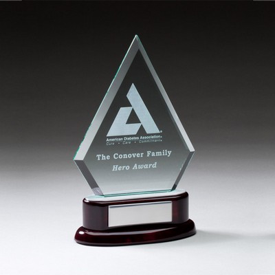 7 ½" Glass Arrowhead Award