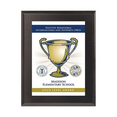 9" x 12" Sublimated Value Plaque - Black Panel