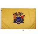 New Jersey Indoor Parade Flag w/Pole Hem (4'x6')
