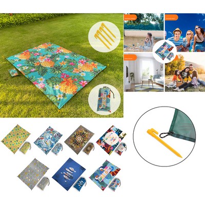 55 x 59" Personalized Oversized Quick Dry Sand-Free Beach Blanket Picnic Mat