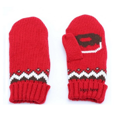 Child Knitted Mitten
