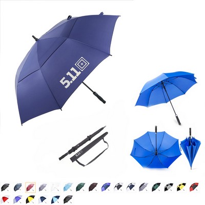 Automatic Open Golf Umbrella w/Double Layer