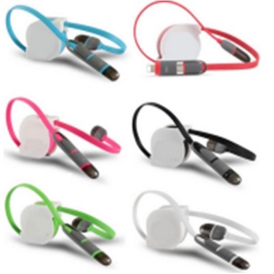 2" 1 Retractable charging USB cable