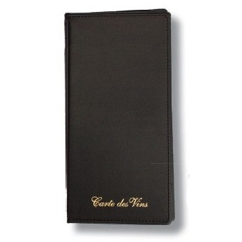 4 ¾" x 12 ½" Wine Card Made w/"AA" Leatherette