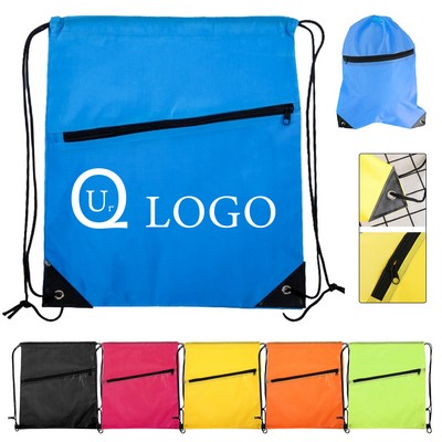 13.39X16.54" Terylen Drawstring Backpack