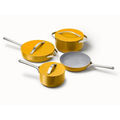 Caraway Non-Toxic Nonstick Ceramic Cookware Set Marigold