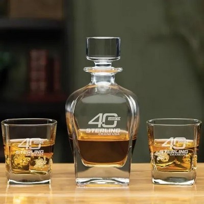 Bluegrass Decanter 3 Piece Set