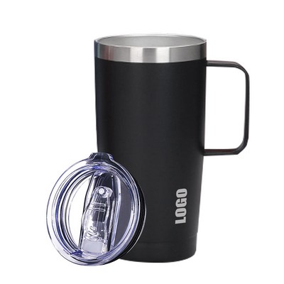 20 Oz. Stainless Steel Cups Mug with Handle and Lid