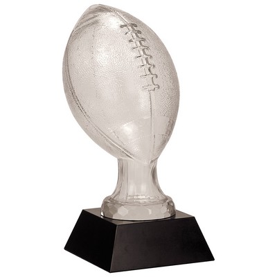 Glass Football with Marble Base