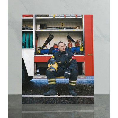 6"x 8" Vertical Rectangular Flat Sublimated Award w/Pin