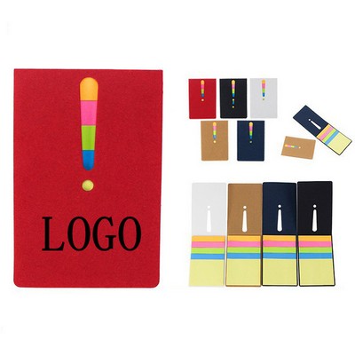 Eco Exclamation Mark 5-color Sticky Flags Notes Booklet