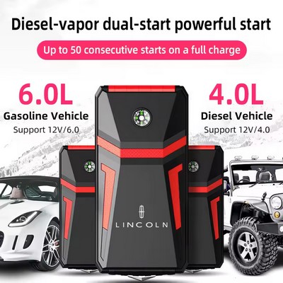 16000mAh 12V Jump Starer Car Battery Booster