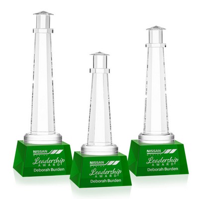 Lighthouse Award on Robson Base - Green