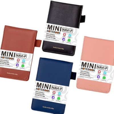 Mini Faux Leather A7 Notebook