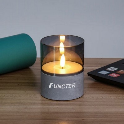 Electronic Candle W/ Flat Slit 3 x 4"