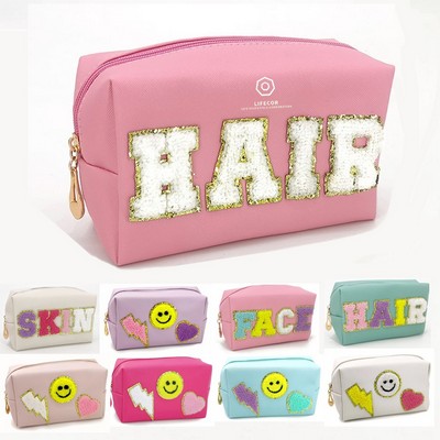 PU Leather Waterproof Cosmetic Bag