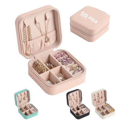 PU Leather Jewelry Storage Box Organizer