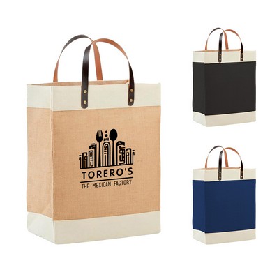Burlap Jute Market Tote Bag