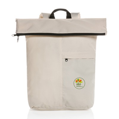 Dillon AWARE™ rPET Lightweight Foldable Backpack - Off White