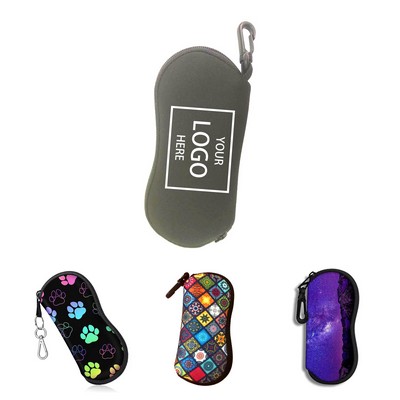 Neoprene Zipper Eyeglasses Case w/Belt Clip