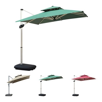 Commercial-Grade Rotating Garden Umbrella