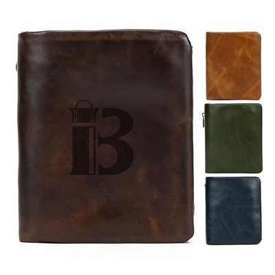 Cowhide Large Capacity Wallet