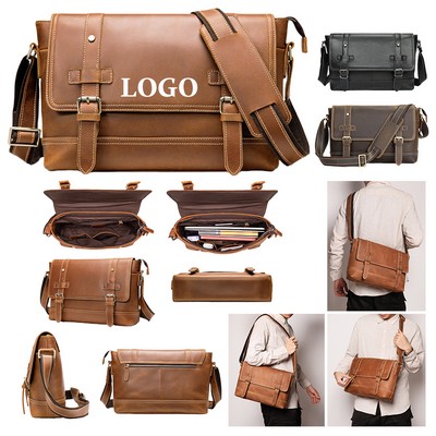 Vintage-Inspired Leather Brief