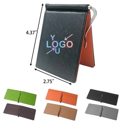 Compact Metal Card Clip Holder