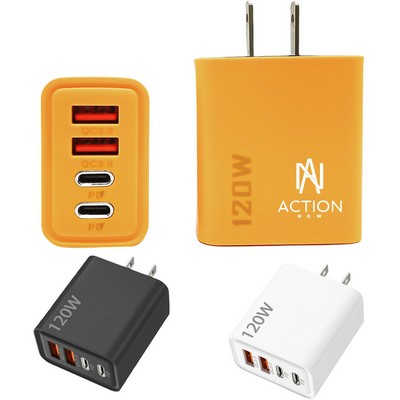 120W Dual USB-C Fast Charger