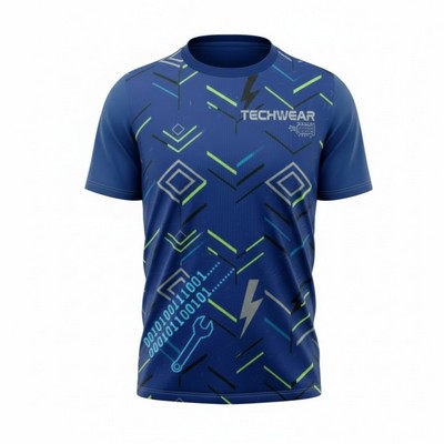 Unisex Full-Color RPET Interlock Short Sleeve T-Shirt 150GSM