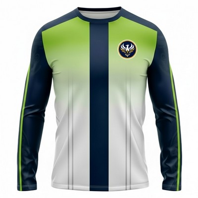 Spun Polyester Sublimated Long Sleeve T Shirt