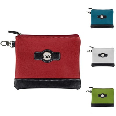 Dual-Tone Zipper Pouch