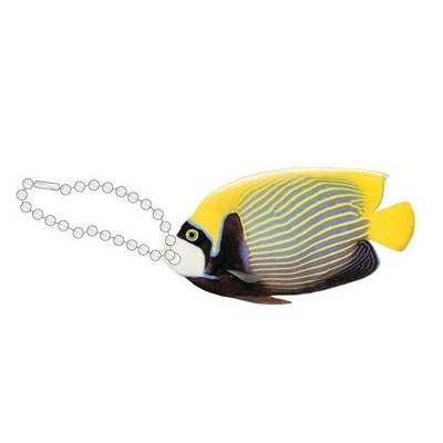 Tropical Fish Promotional Line Key Chain w/ Black Back (4 Square Inch)