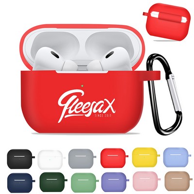 Earbuds Soft Silicone Protective Cover With Carabiner