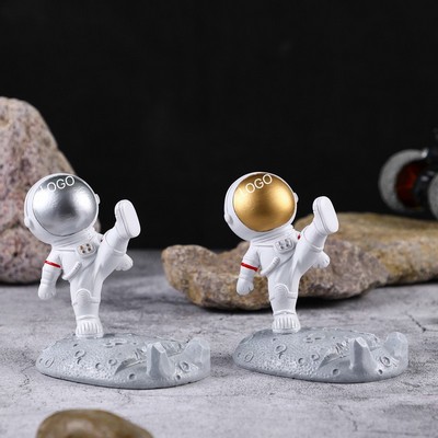 Creative Astronaut Resin Phone Holder Figurine Kids Room Decoration