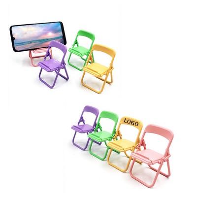Foldable Chair-Shape Mobile Phone Holders