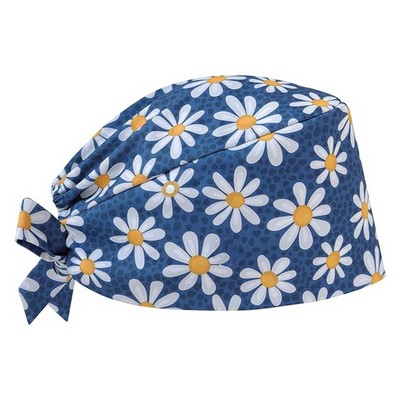 Full Color Tie-Back Scrub Cap