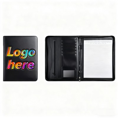 Full Color A4 Premium Multifunctional Zipper Portfolio