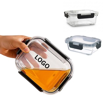 Snap Locking Borosilicate Glass Meal Prep Container (22oz)